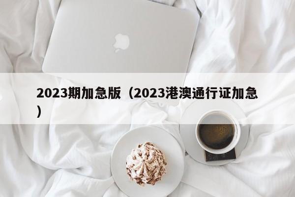 2023期加急版（2023港澳通行证加急）