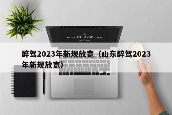 醉驾2023年新规放宽（山东醉驾2023年新规放宽）